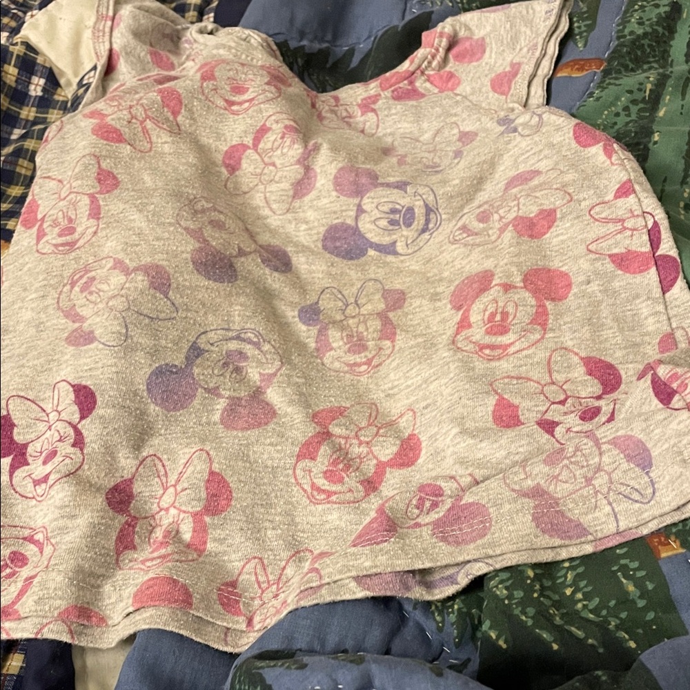 Disney Gray and Pink Tank Top for Kids